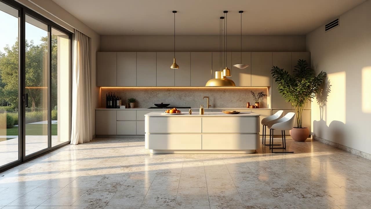 Cuisine ouverte : réussir la continuité du sol avec le séjour